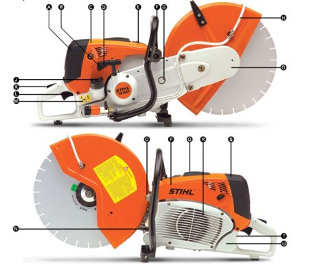 Pila rozbrušovací motorová (prořez 14,5 cm) STIHL TS 800